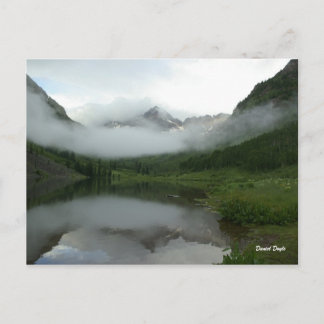 Cartão Postal Maroon Bells Series #2, Cloud Reflection.