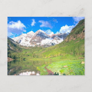 Cartão Postal Maroon Bells Summer Meadow