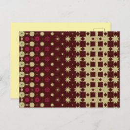 Cartão Postal Maroon Modern Thank You Card
