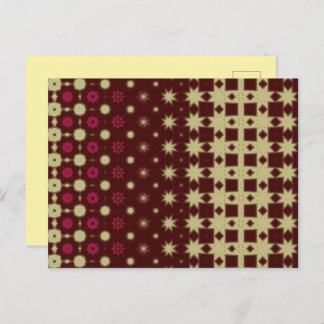 Cartão Postal Maroon Modern Thank You Card