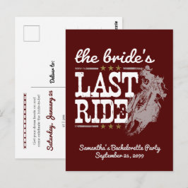 Cartão Postal Maroon The Bride's Last Ride