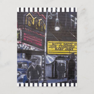 Cartão Postal Marquee de Teatro