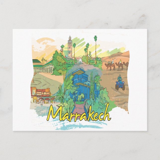 Cartão Postal Marrakech (Frente)