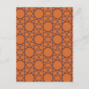 Cartão Postal Marrakech Índigo Geometria