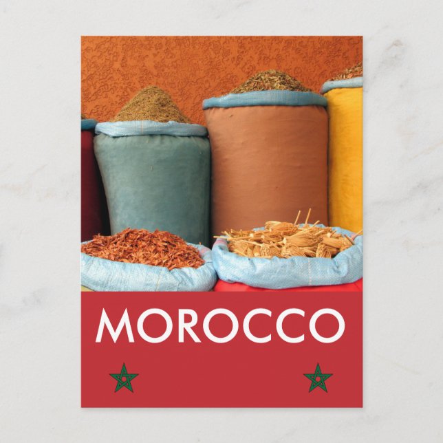 Cartão Postal marrakech spice morocco (Frente)