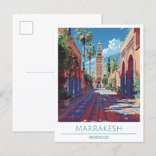 Cartão Postal Marrakesh Viagem no Marrocos
