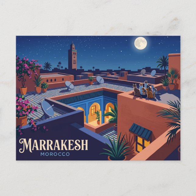 Cartão Postal Marraquexe Marrocos (Frente)