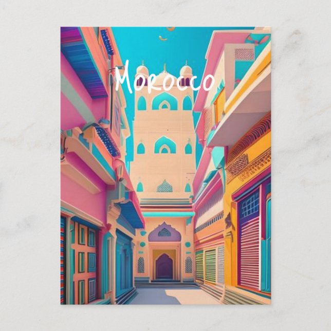 Cartão Postal Marrocos (Frente)