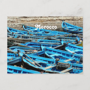 Cartão Postal Marrocos Boats
