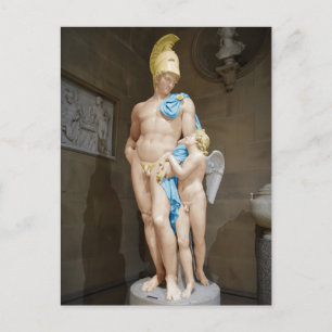 Cartão Postal MARS RESTRAÍDO POR CUPID 1825 John Gibson