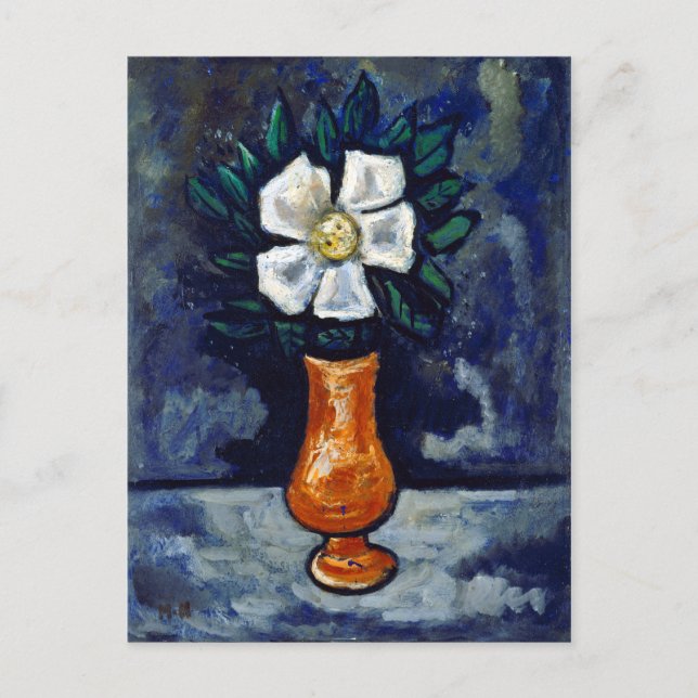 Cartão Postal Marsden Hartley White Flower (Frente)