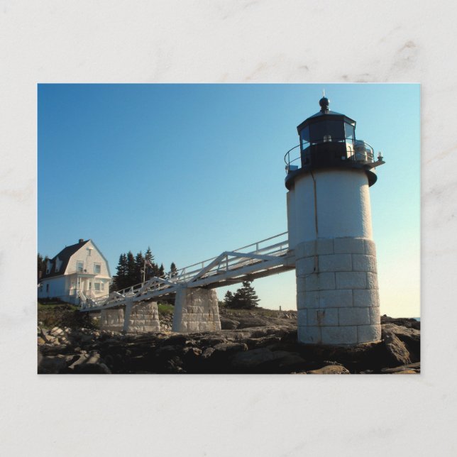 Cartão Postal Marshall Point, Maine (Frente)