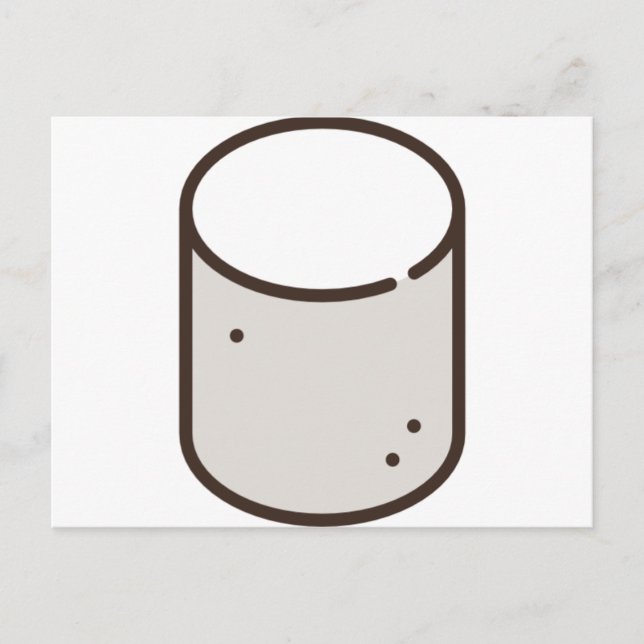 Cartão Postal marshmallow (Frente)