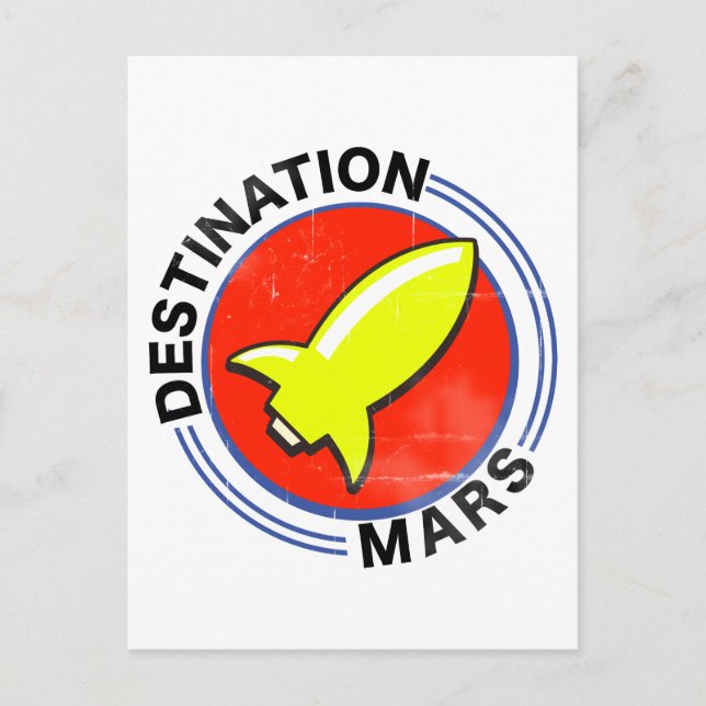Cartão Postal Marte de Destino (Frente)
