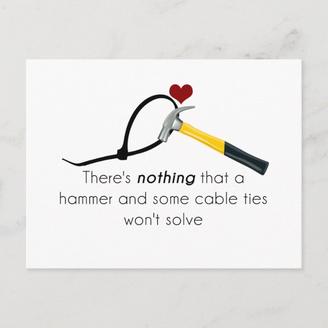 Cartão Postal Martelo e correia (Frente)