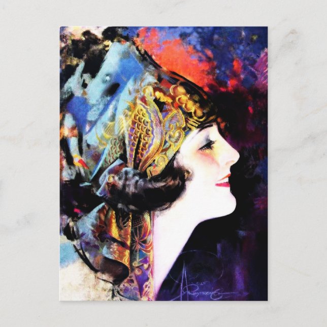 Cartão Postal Martha Mansfield, uma lenda de cinema silenciosa (Frente)