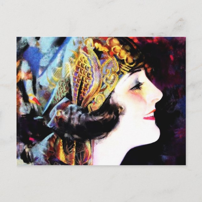 Cartão Postal Martha Mansfield, uma lenda de cinema silenciosa (Frente)