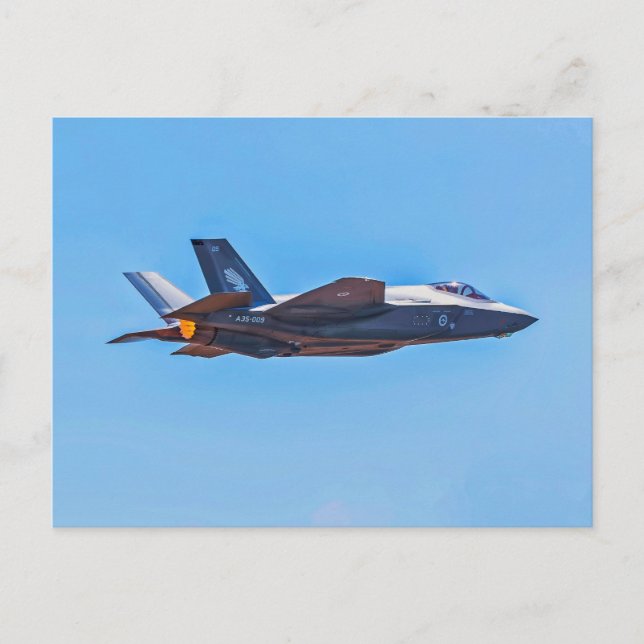 Cartão postal Martin F- 35A Lightning II Lockheed (Frente)