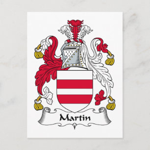 Cartão Postal Martin Family Crest