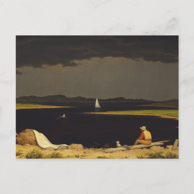 Cartão Postal Martin Johnson Heade - Aproximando-se da tempestad (Frente)