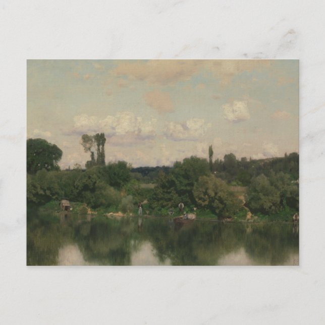 Cartão Postal Martin Rico y Ortega - No Sena (Frente)