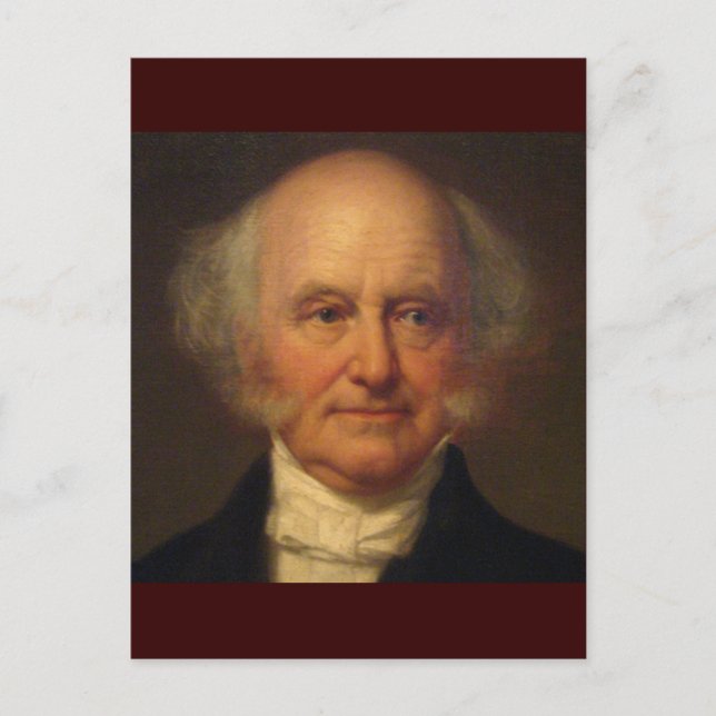 Cartão Postal Martin Van Buren 8 (Frente)