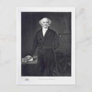 Cartão Postal Martin Van Buren, 8.º Presidente do Estado Unidos