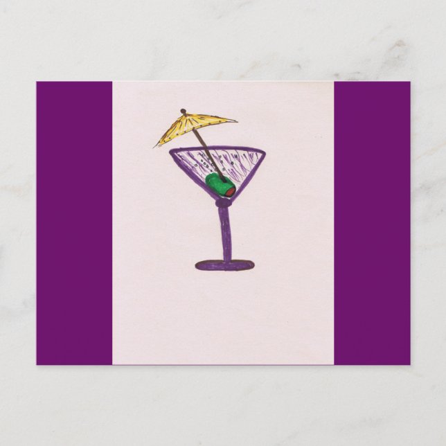 Cartão Postal Martini Bachelorette (Frente)