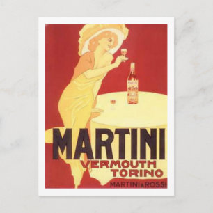 Cartão Postal Martini Vermouth Torino