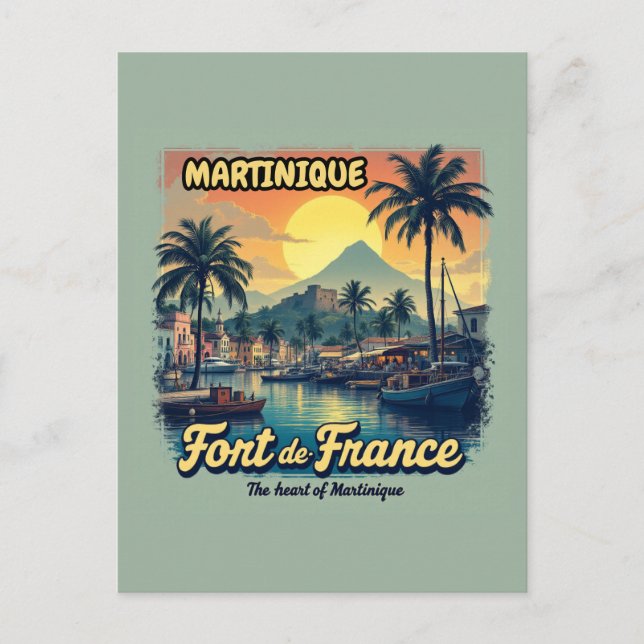 CARTÃO POSTAL MARTINIQUE (Frente)