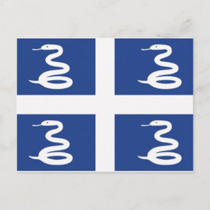 Cartão Postal Martinique Flag