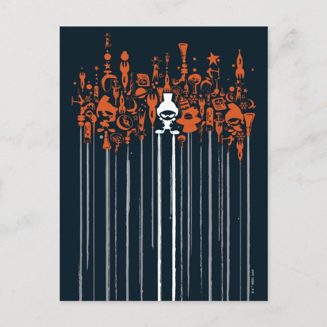 Cartão Postal MARVIN AS Armas MARTIAN™ de Destruição Maciça (Frente)