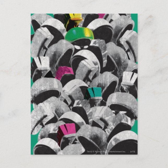 Cartão Postal MARVIN, O MARTIAN™ Empilhado (Frente)