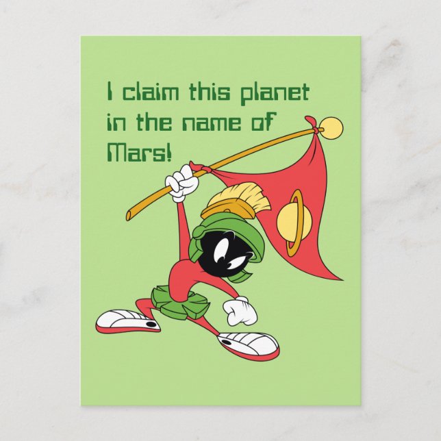Cartão Postal MARVIN, O Planeta de Solicitação MARTIAN™ (Frente)