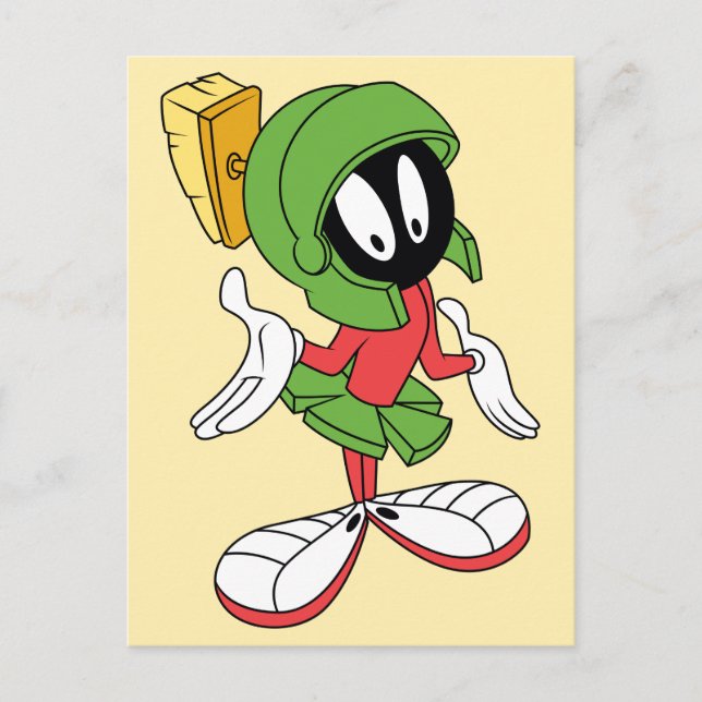 Cartão Postal MARVIN THE MARTIAN™ Shrug (Frente)