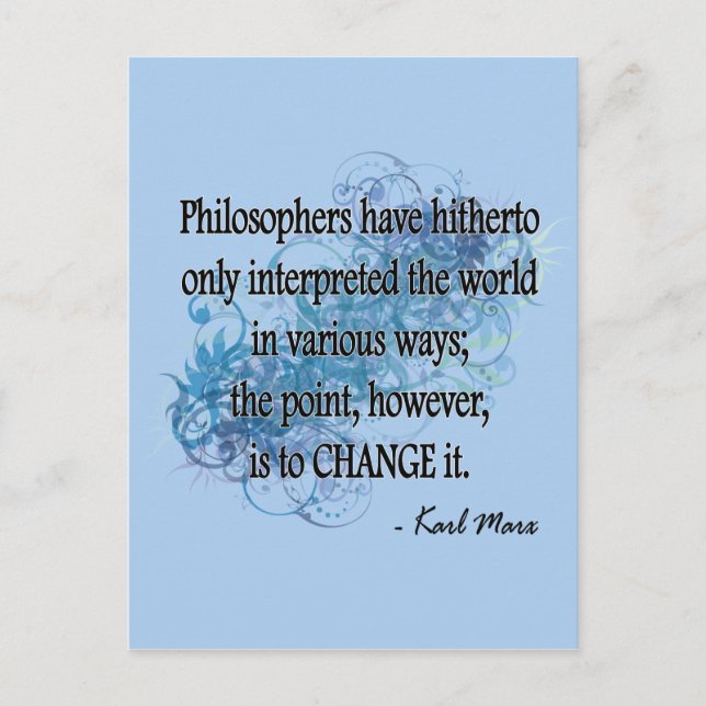Cartão Postal Marx (Frente)