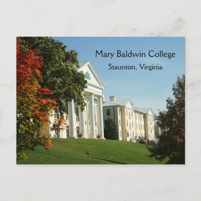 Cartão Postal Mary Baldwin College Staunton VA Virginia Postcard (Frente)