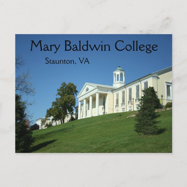 Cartão Postal Mary Baldwin College Staunton VA Virginia Postcard (Frente)