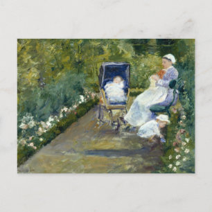 Cartão Postal Mary Cassatt - Crianças em um Jardim (A Enfermeira