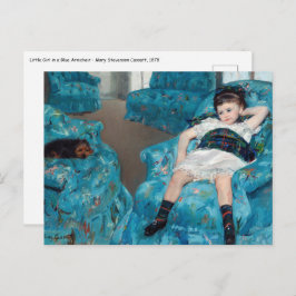 Cartão Postal Mary Cassatt - Menina em uma Cadeira Azul