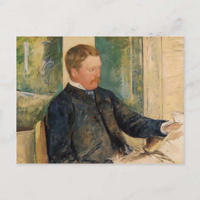 Cartão Postal Mary Cassatt - Retrato de Alexandre J. Cassatt (Frente)