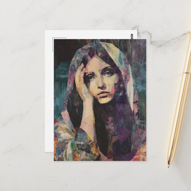 Cartão Postal Mary Collage (Frente/Verso In Situ)