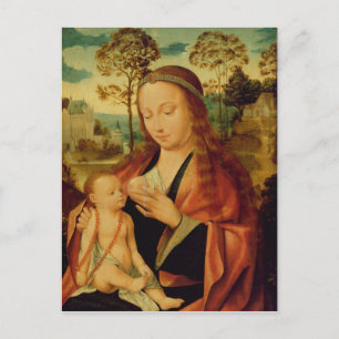 Cartão Postal Mary com a Criança Cristo, início do século XVI