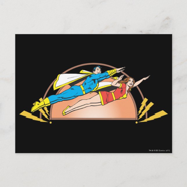 Cartão Postal Mary & Junior Fly (Frente)