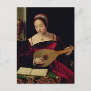 Cartão Postal Mary Magdalene tocando a Luta