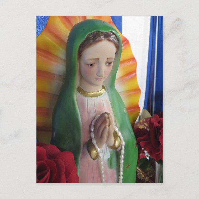 Cartão Postal Mary Statue (Frente)