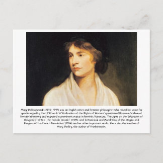 Cartão Postal Mary Wollstonecraft - Feminista