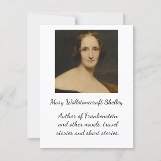 Cartão Postal Mary Wollstonecraft Shelley[- Autor Frankenstein