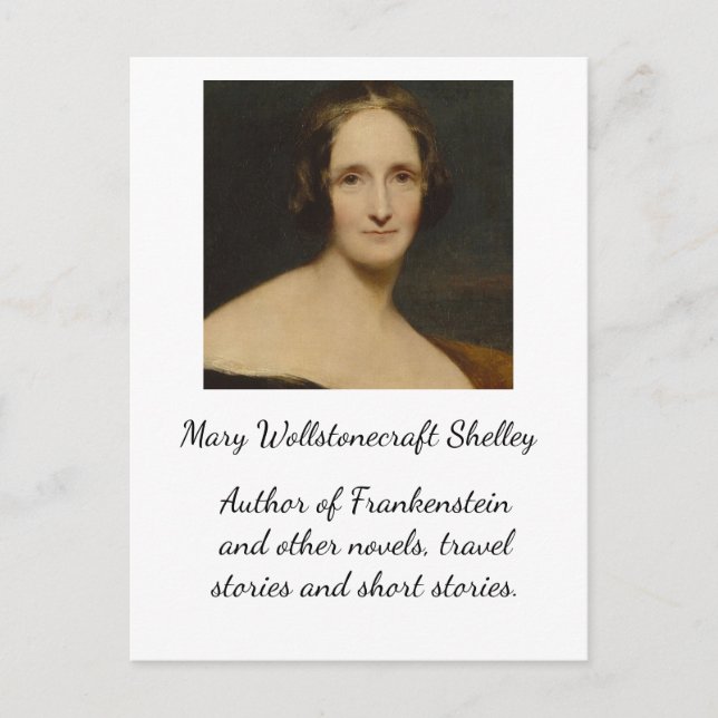 Cartão Postal Mary Wollstonecraft Shelley[- Autor Frankenstein (Frente)