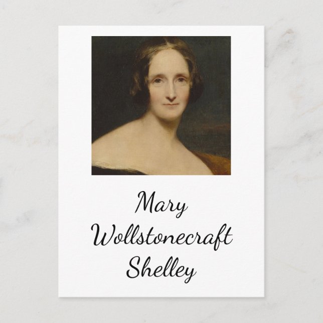 Cartão Postal Mary Wollstonecraft Shelley[- Autor Frankenstein (Frente)